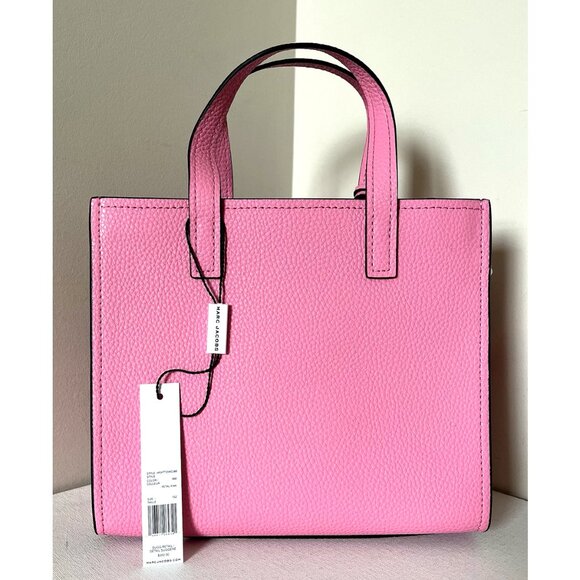 New Marc Jacobs Mini Grind Leather Tote Petal Pink - Picture 3 of 5